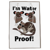 Water Opossum Ik ben Waterdicht Grappig  Medium Cadeauzakje (Voorkant)