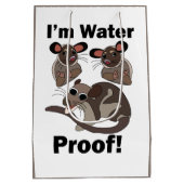 Water Opossum Ik ben Waterdicht Grappig  Medium Cadeauzakje (Achterkant)