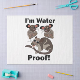 Water Opossum Ik ben Waterdicht Grappig Tissuepapier