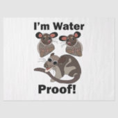 Water Opossum Ik ben Waterdicht Grappig Tissuepapier (Voorkant)
