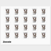 Water Opossum Ik Ben Waterdicht Grappig Vierkante Sticker (Vel)