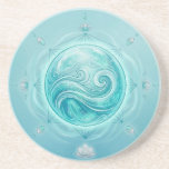 Water Oracle Orb Zandsteen Onderzetter<br><div class="desc">The Water Oracle Orb embodies the gentle yet powerful energy of intuition, emotional clarity, and spiritual flow. Encased within a luminous sphere of flowing water, delicate currents and symbolic elements reflect the depth and movement of the inner self. Designed to inspire calm, reflection, and connection, this piece captures the essence...</div>