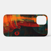Water Oranje Rood Blauw Modern Abstract Kunst Patr Case-Mate iPhone Case (Achterkant (horizontaal))