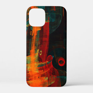 Water Oranje Rood Blauw Modern Abstract Kunst Patr Case-Mate iPhone Case