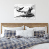 water over kunst canvas afdruk (Insitu (Slaapkamer))