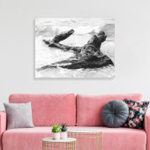 water over kunst canvas afdruk (Insitu (Woonkamer))