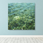 Water over Zee Grass I Caribbean Natuur Canvas Afdruk (Insitu (Houten vloer))
