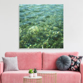 Water over Zee Grass I Caribbean Natuur Canvas Afdruk (Insitu (Woonkamer))