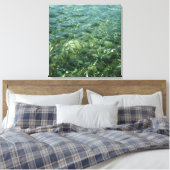 Water over Zee Grass I Caribbean Natuur Canvas Afdruk (Insitu (Slaapkamer))