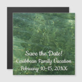 Water over Zee Grass II (Blauw en groen) Foto (Voorkant / Achterkant)