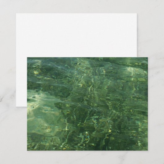 Water over Zee Grass II (Blauw en groen) Foto (Voorkant / Achterkant)