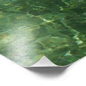 Water over Zee Grass II (Blauw en groen) Foto Afdruk (Hoek)