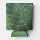 Water over Zee Grass II (Blauw en groen) Foto Blikjeskoeler (Voorkant)