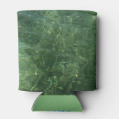 Water over Zee Grass II (Blauw en groen) Foto Blikjeskoeler (Achterkant)