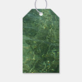 Water over Zee Grass II (Blauw en groen) Foto Cadeaulabel (Voorkant)