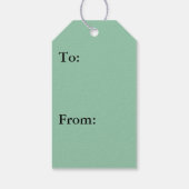 Water over Zee Grass II (Blauw en groen) Foto Cadeaulabel (Achterkant)