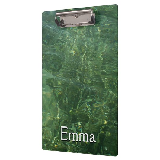 Water over Zee Grass II (Blauw en groen) Foto Klembord (Links)