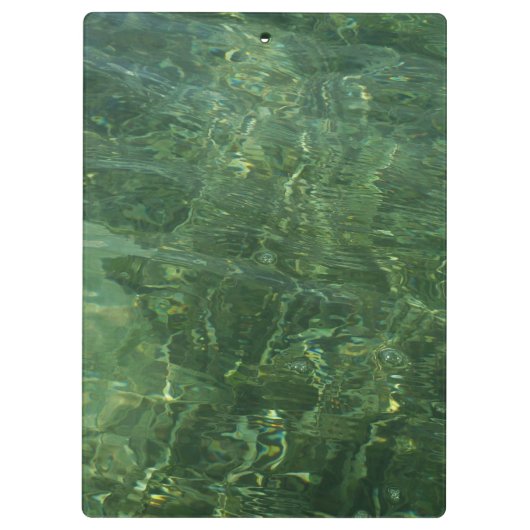 Water over Zee Grass II (Blauw en groen) Foto Klembord (Achterkant)