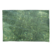 Water over Zee Grass II (Blauw en groen) Foto Kussensloop (Voorkant)