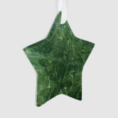 Water over Zee Grass II (Blauw en groen) Foto Ornament (voorkant)