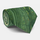 Water over Zee Grass II (Blauw en groen) Foto Stropdas (Opgerold)