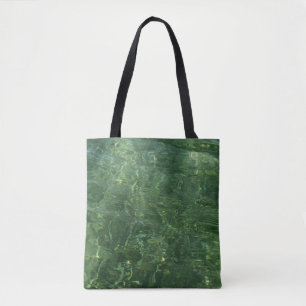 Water over Zee Grass II (Blauw en groen) Foto Tote Bag