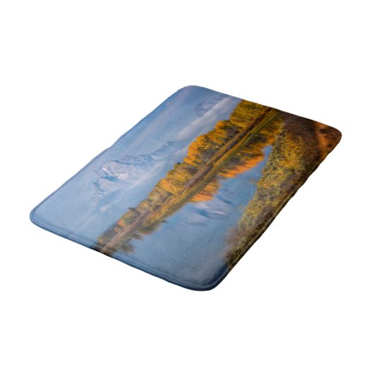 Water | Oxbow Bend Jackson Wyoming Badmat (Gekanteld)