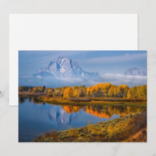 Water | Oxbow Bend Jackson Wyoming Bedankkaart (Voorkant / Achterkant)