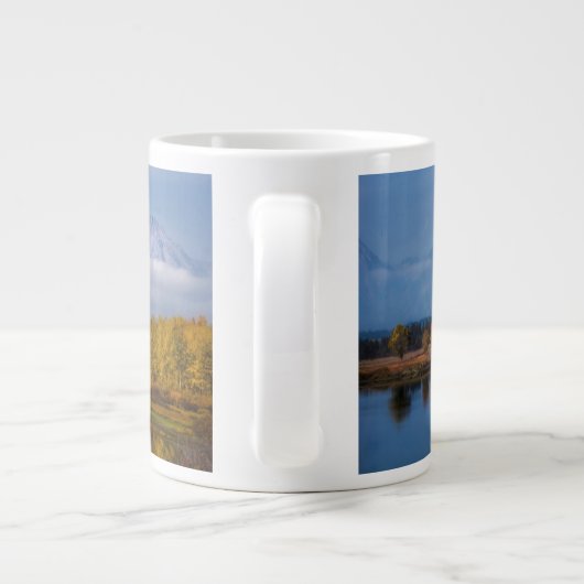 Water | Oxbow Bend Jackson Wyoming Grote Koffiekop (Achterkant)