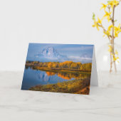 Water | Oxbow Bend Jackson Wyoming Kaart (Gele Bloem)