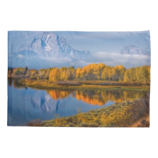 Water | Oxbow Bend Jackson Wyoming Kussensloop (Achterkant)