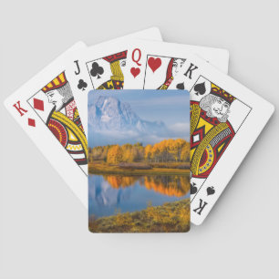Water Oxbow Bend Jackson Wyoming Pokerkaarten