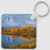 Water | Oxbow Bend Jackson Wyoming Sleutelhanger (Achterkant)