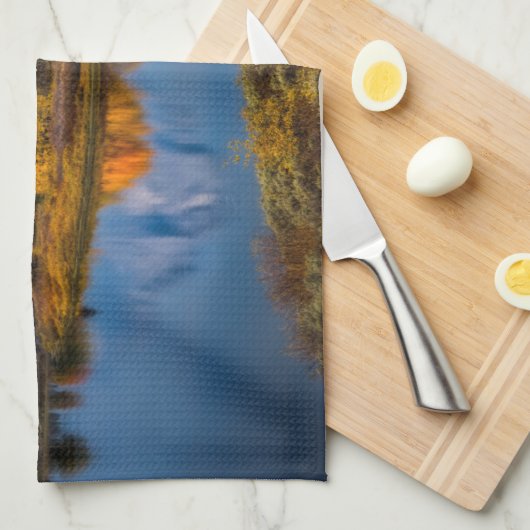 Water | Oxbow Bend Jackson Wyoming Theedoek (Quarter Fold)