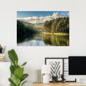 Water Pang Oung Lake & Pine Forest Thailand Poster (Thuiskantoor)