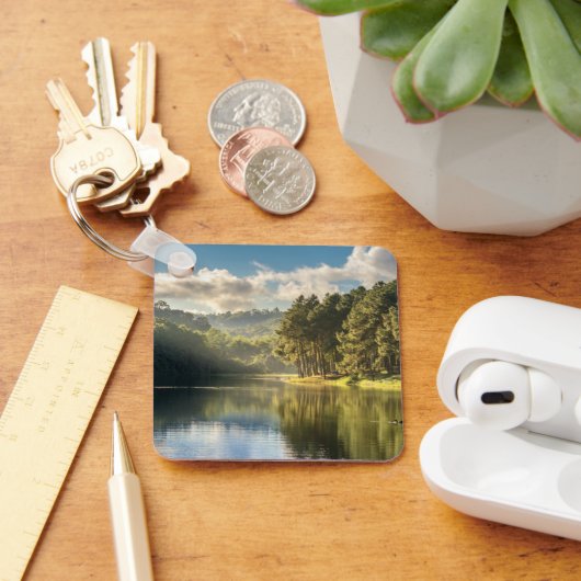 Water Pang Oung Lake & Pine Forest Thailand Sleutelhanger (Bureau)