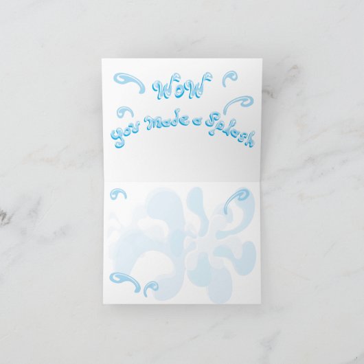 Water Park Pool Party Bedankt kaart (Binnen)