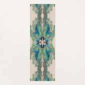 Water Path Flow – Abstract Aqua & Green Fluid Art  Yogamat (Voorkant)