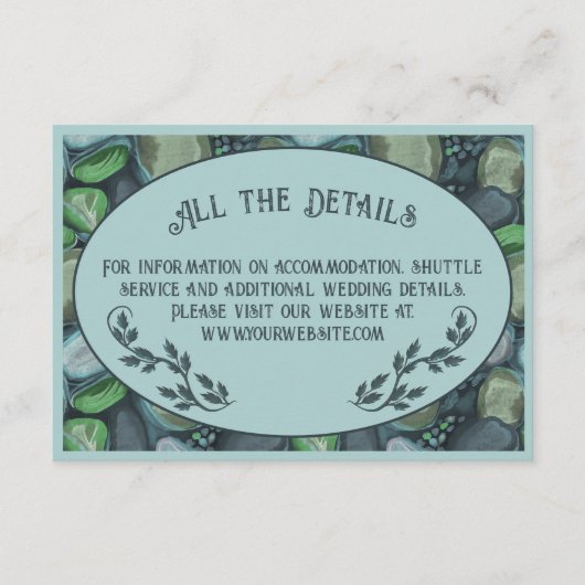 Water Pebbles - behuizingskaart Informatiekaartje (Voorkant)