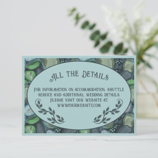 Water Pebbles - behuizingskaart Informatiekaartje (Staand voorkant)