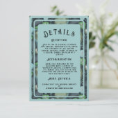 Water Pebbles - wedding enclosure card vertical Informatiekaartje (Staand voorkant)