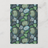 Water Pebbles - wedding enclosure card vertical Informatiekaartje (Achterkant)