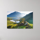 Water Pen yr Ole Wen Lake Idwal Snowdonia Park Canvas Afdruk (Voorkant)