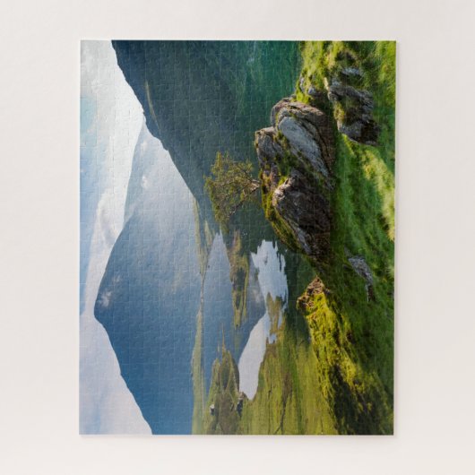 Water Pen yr Ole Wen Lake Idwal Snowdonia Park Legpuzzel (Verticaal)