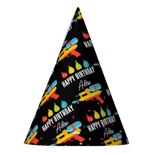 Water Pistool & Ballonnen Zomerfeest Feesthoedjes (Links)