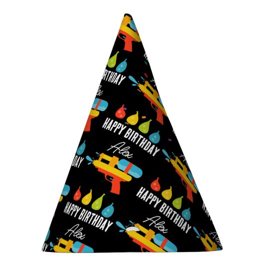 Water Pistool & Ballonnen Zomerfeest Feesthoedjes (Rechts)