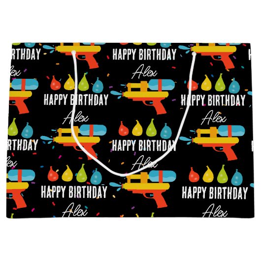 Water Pistool & Ballonnen Zomerfeest Groot Cadeauzakje (Voorkant)