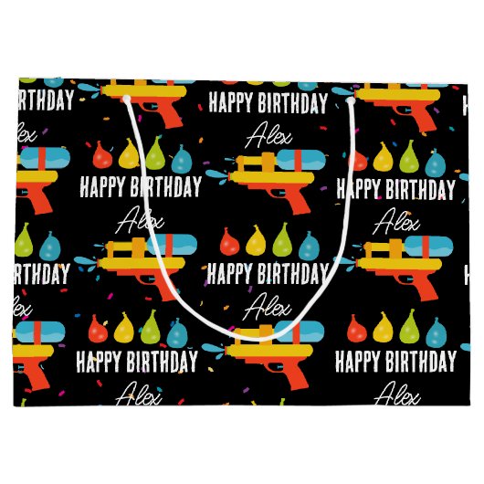 Water Pistool & Ballonnen Zomerfeest Groot Cadeauzakje (Achterkant)