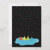 Water Pistool & Ballonnen Zomerfeest Kaart (Achterkant)