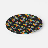 Water Pistool & Ballonnen Zomerfeest Papieren Bordje (Gekanteld)